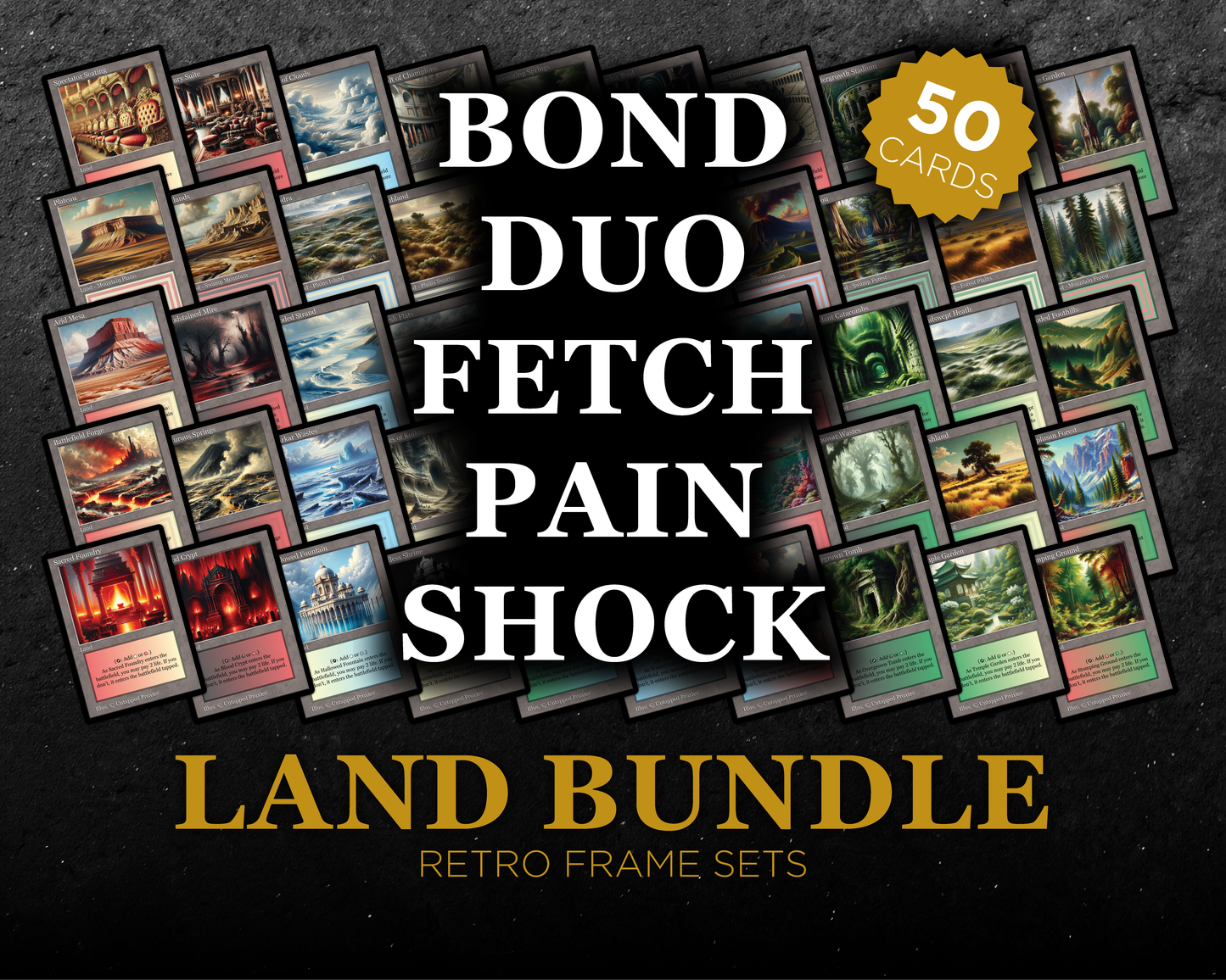 Retro Frame Land Bundle - 5 Sets
