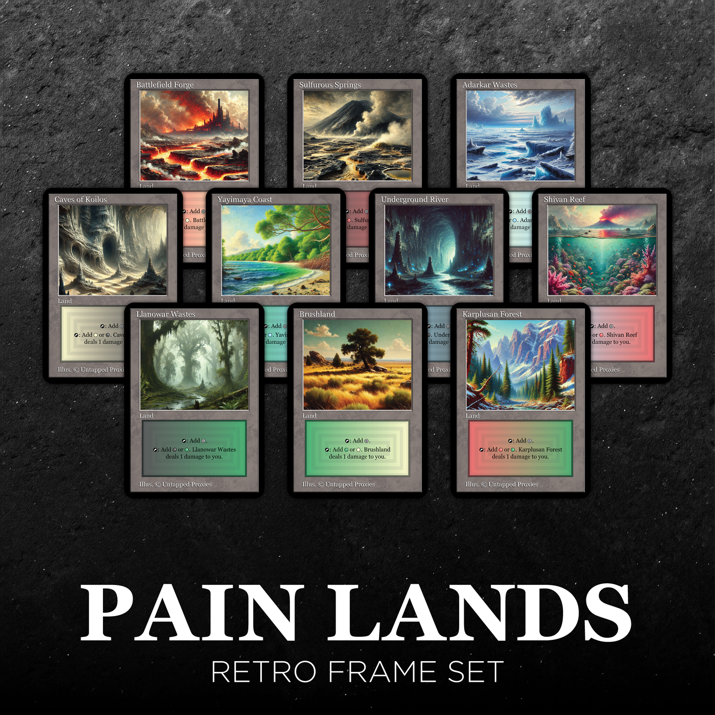 Retro Frame Land Bundle - 5 Sets