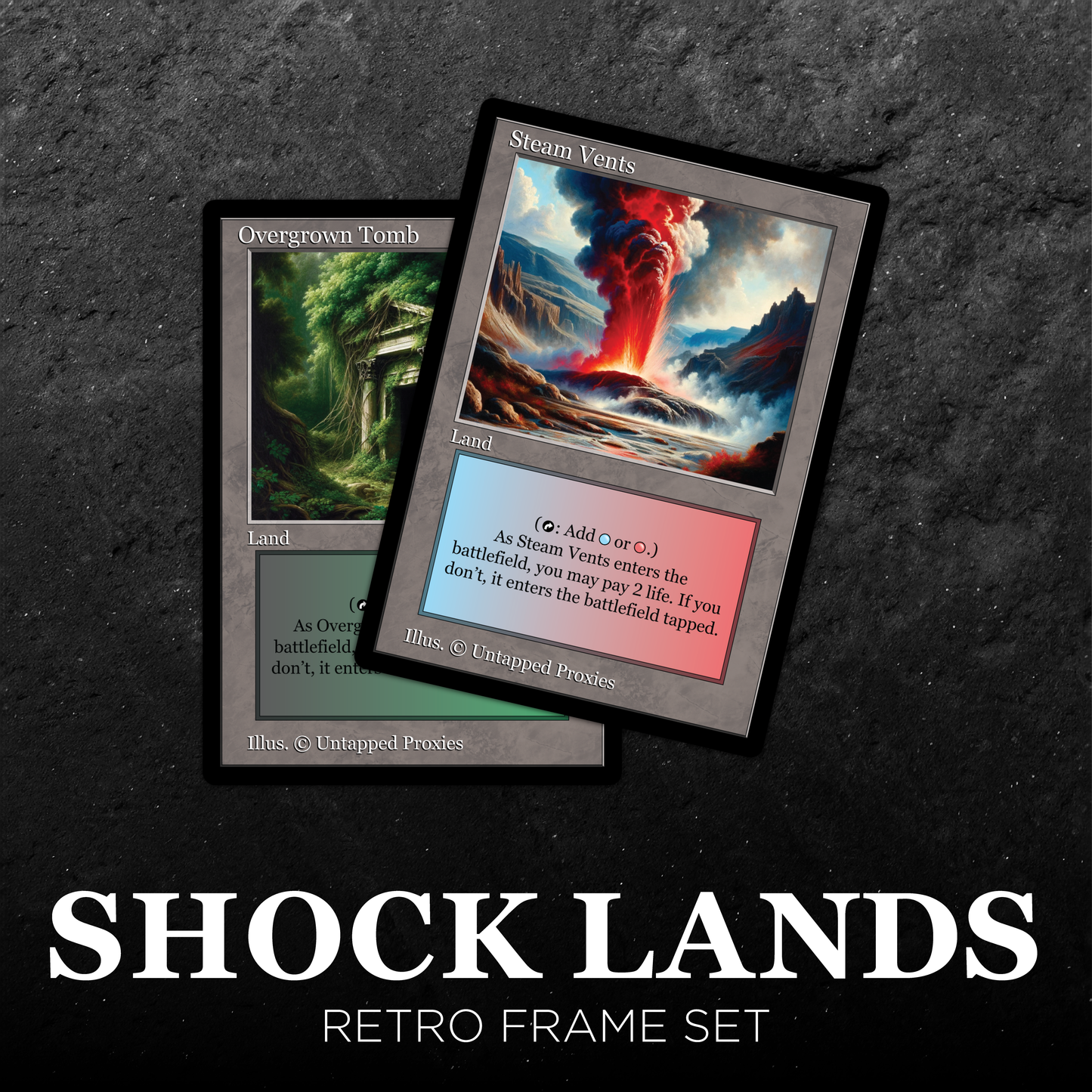 Retro Frame Shock Lands Set