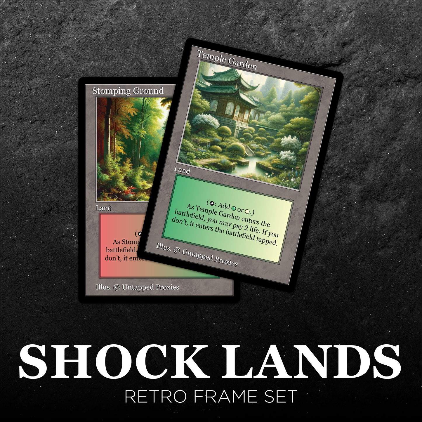 Retro Frame Shock Lands Set