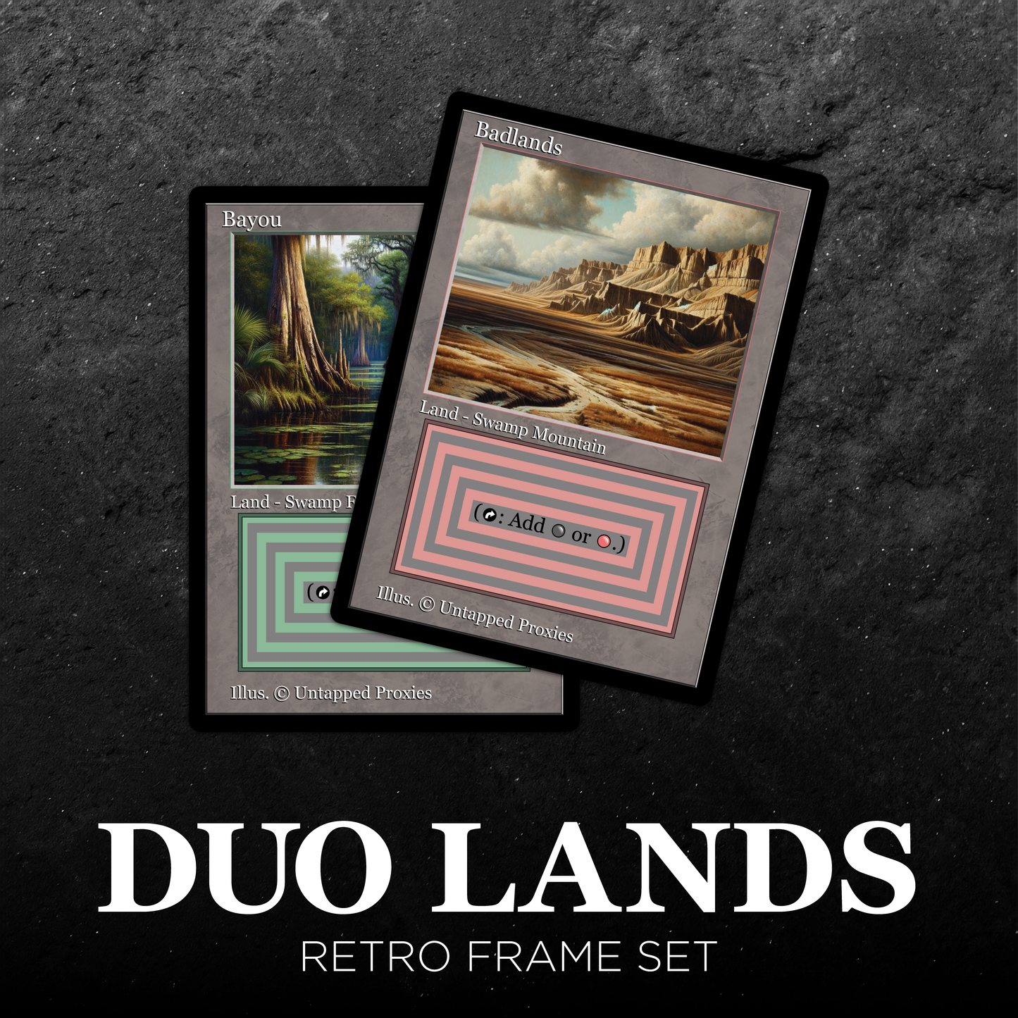 Retro Frame Dual Lands Set