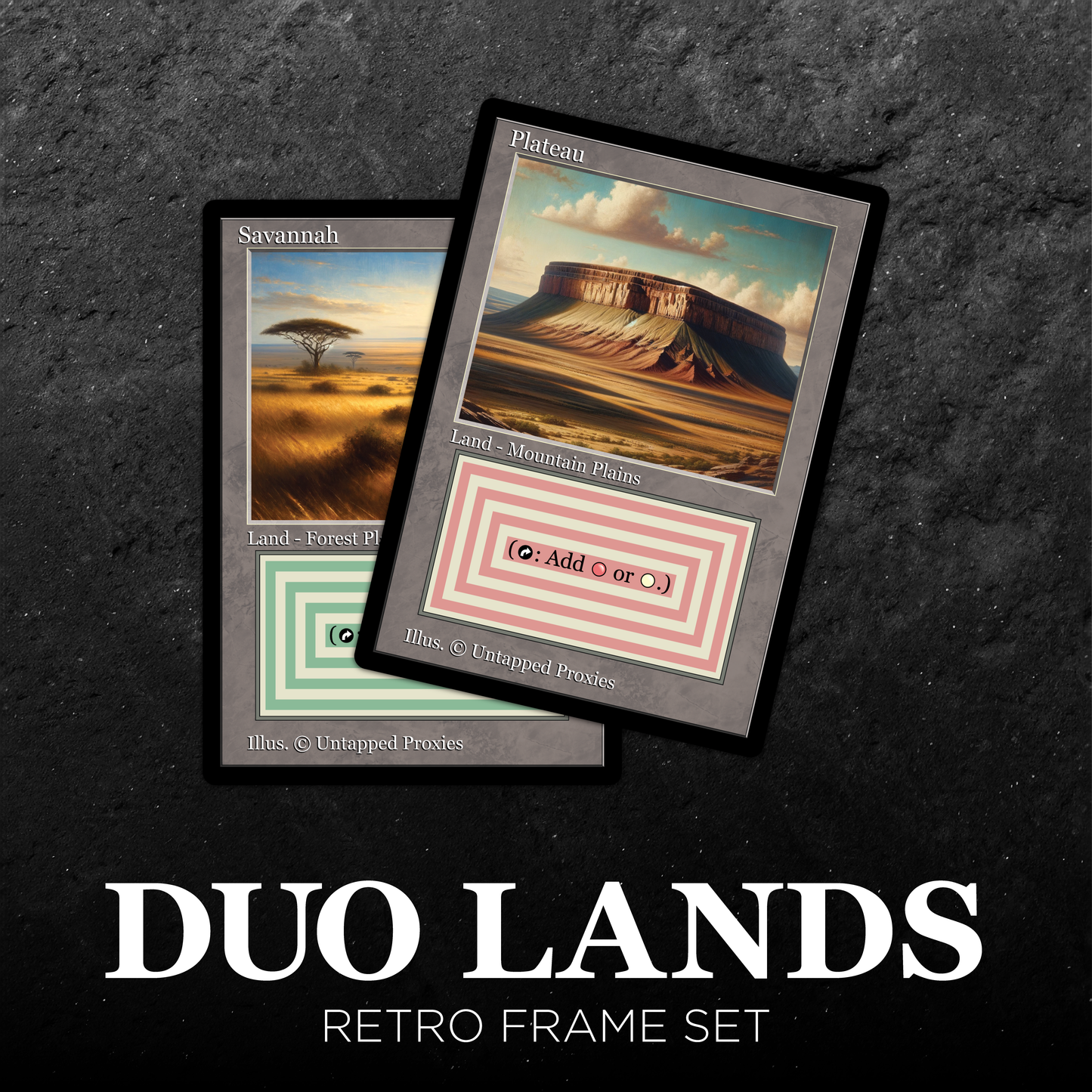 Retro Frame Dual Lands Set