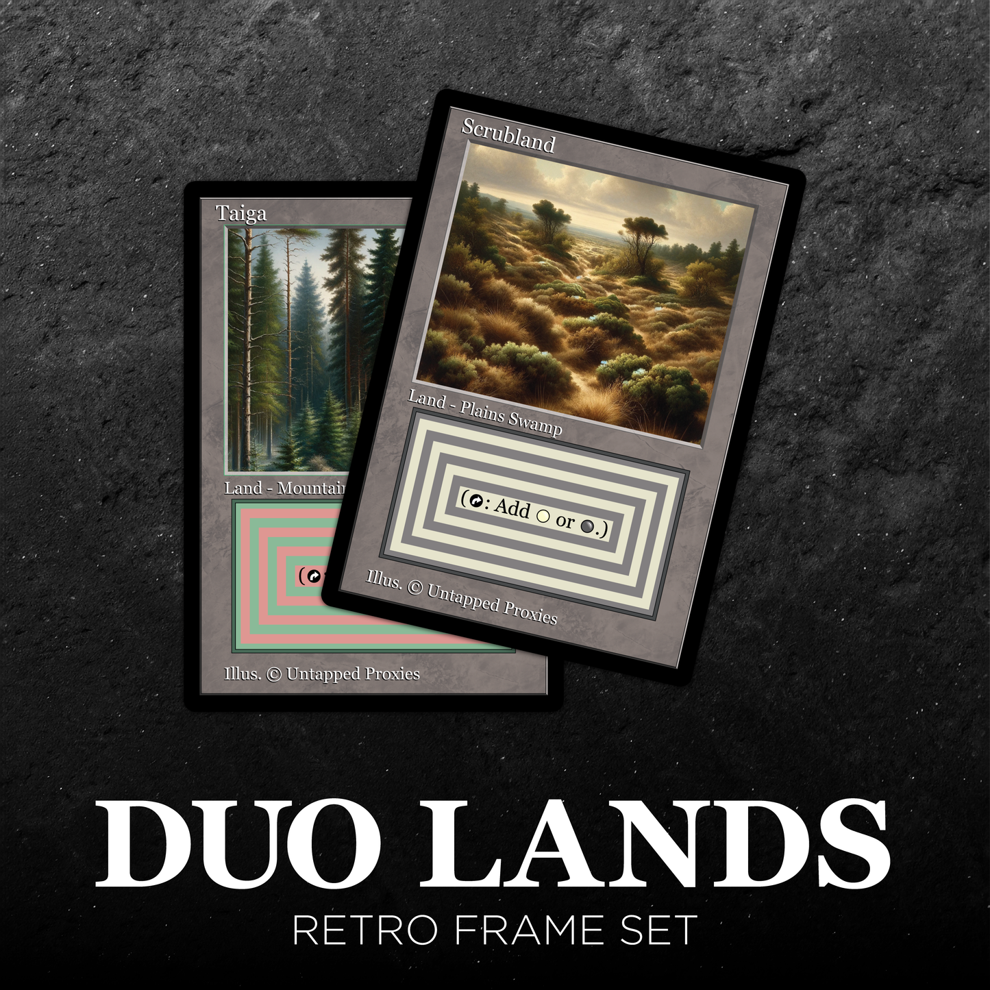 Retro Frame Dual Lands Set