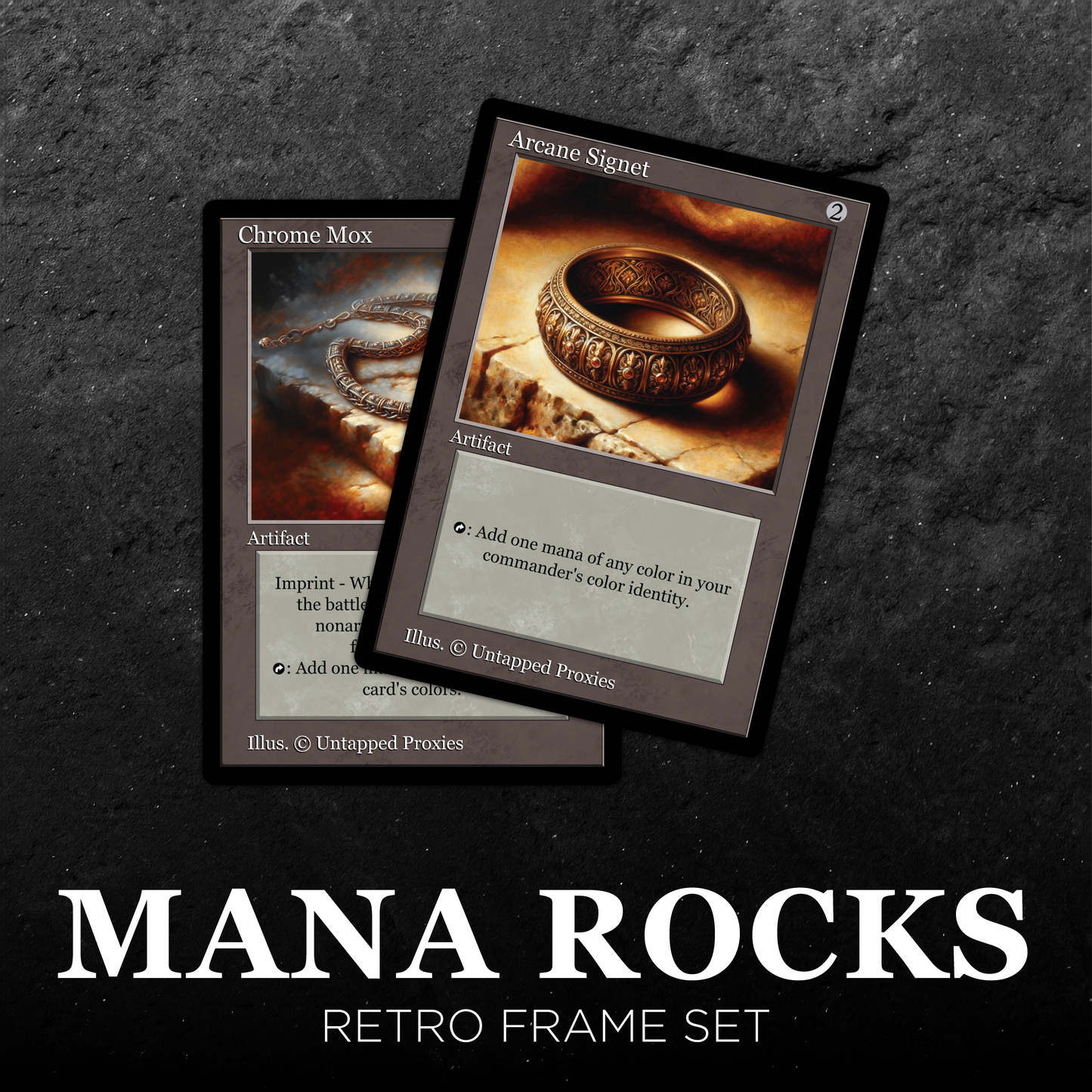 Retro Frame Mana Rocks Set