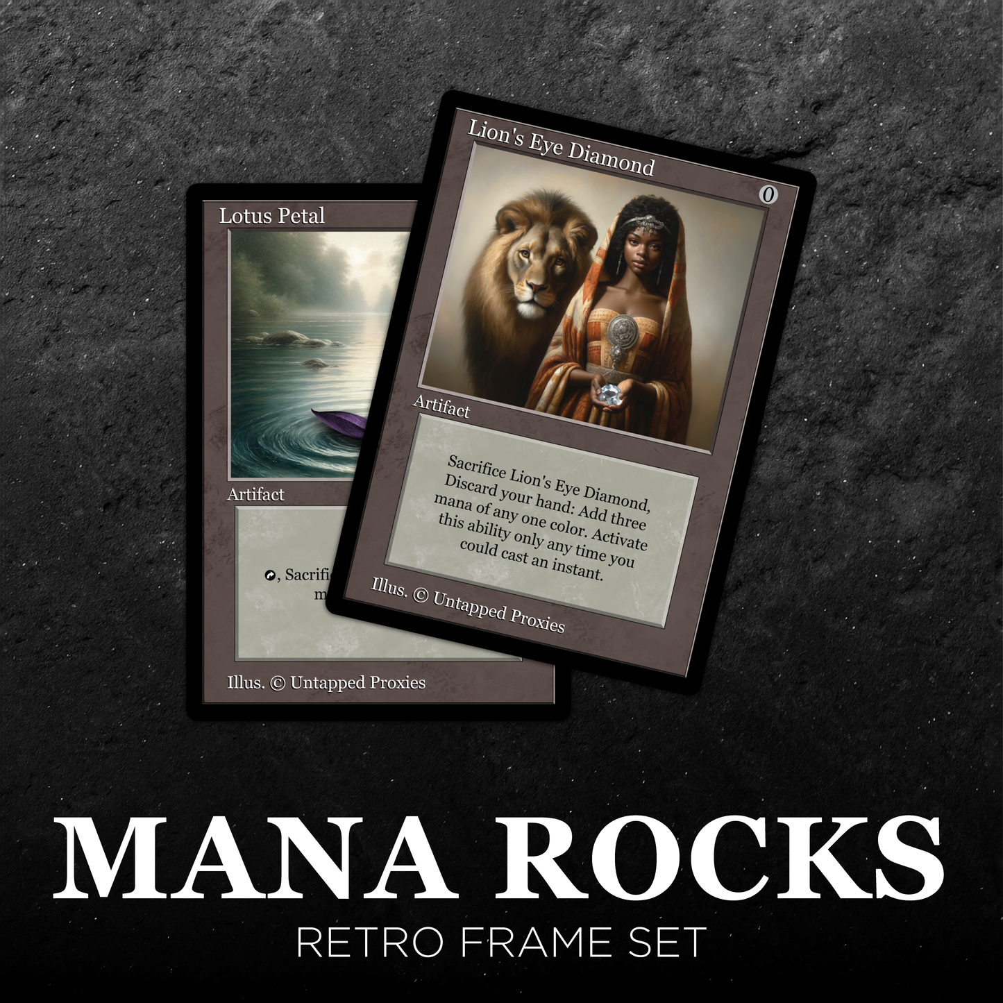 Retro Frame Mana Rocks Set