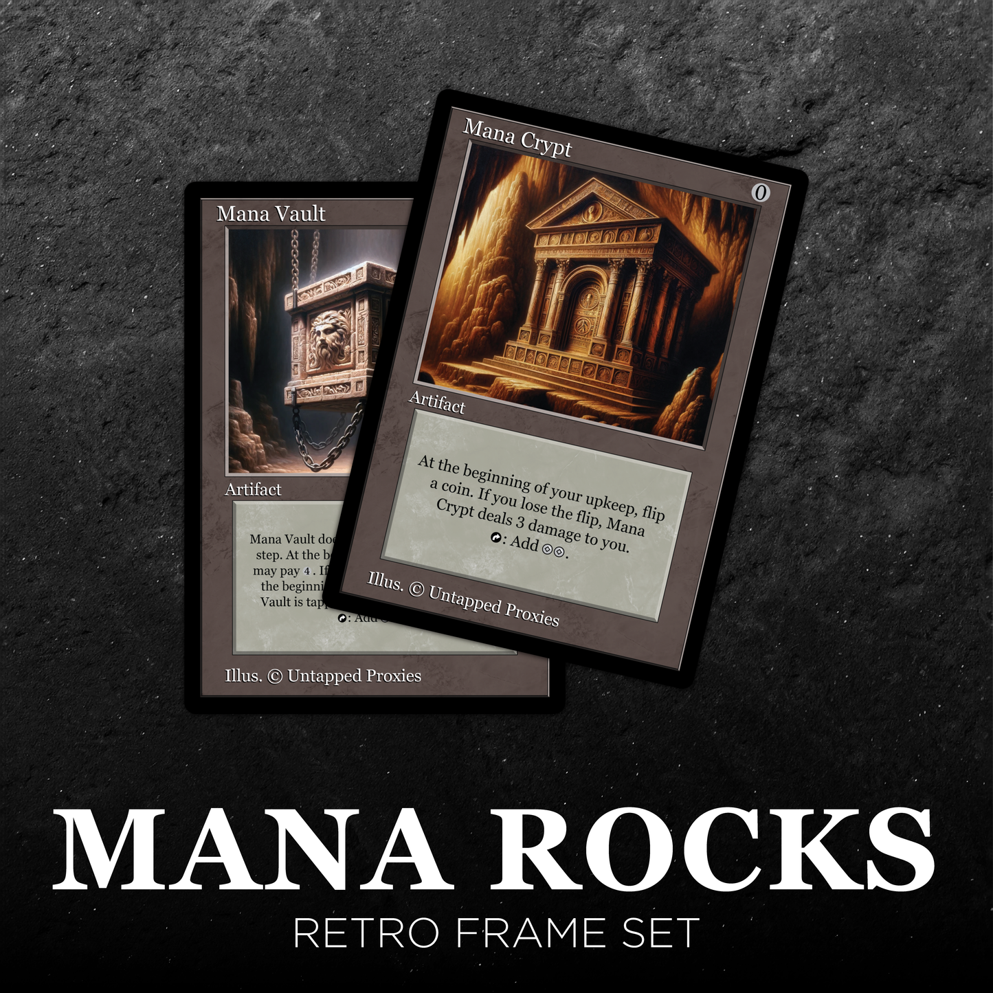 Retro Frame Mana Rocks Set