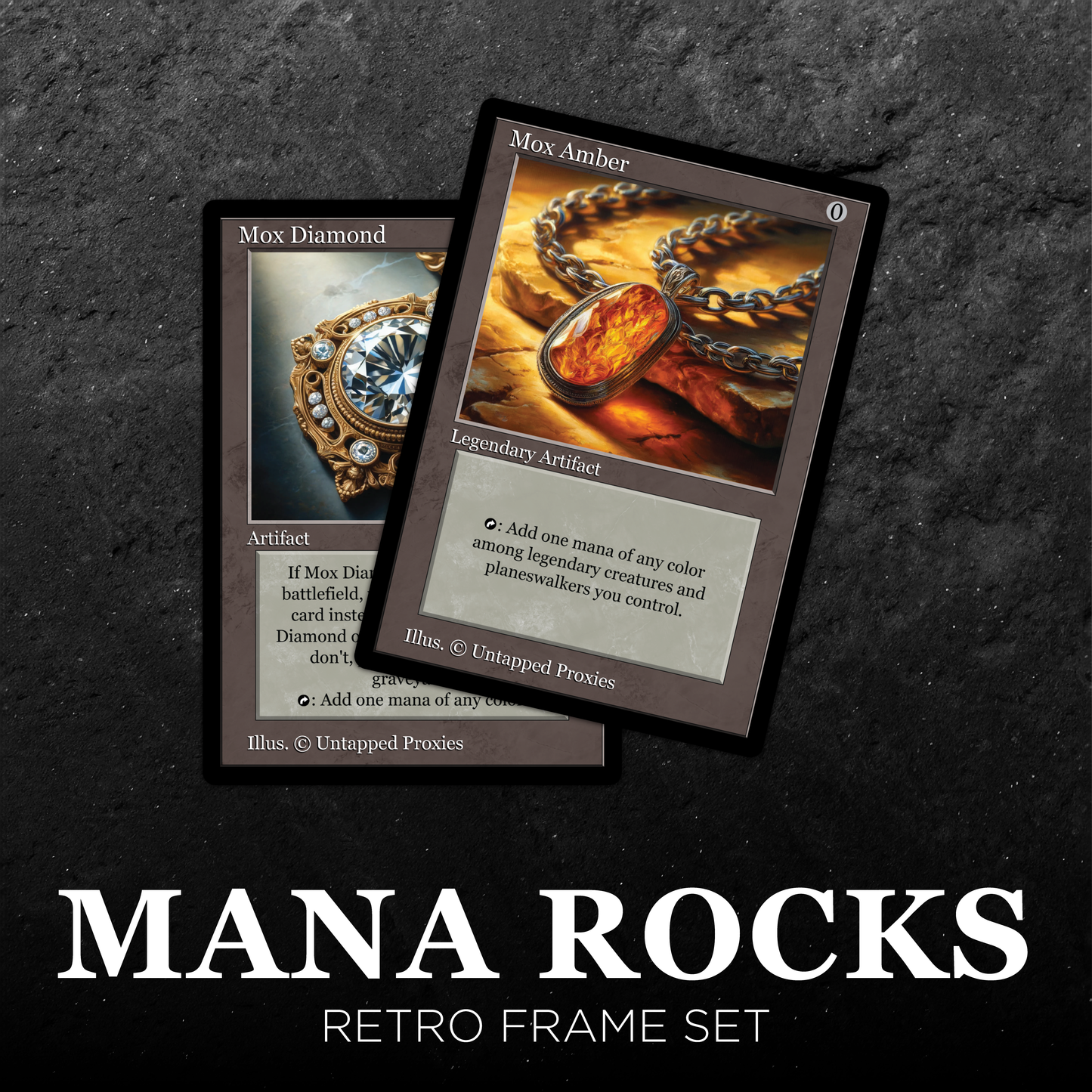 Retro Frame Mana Rocks Set