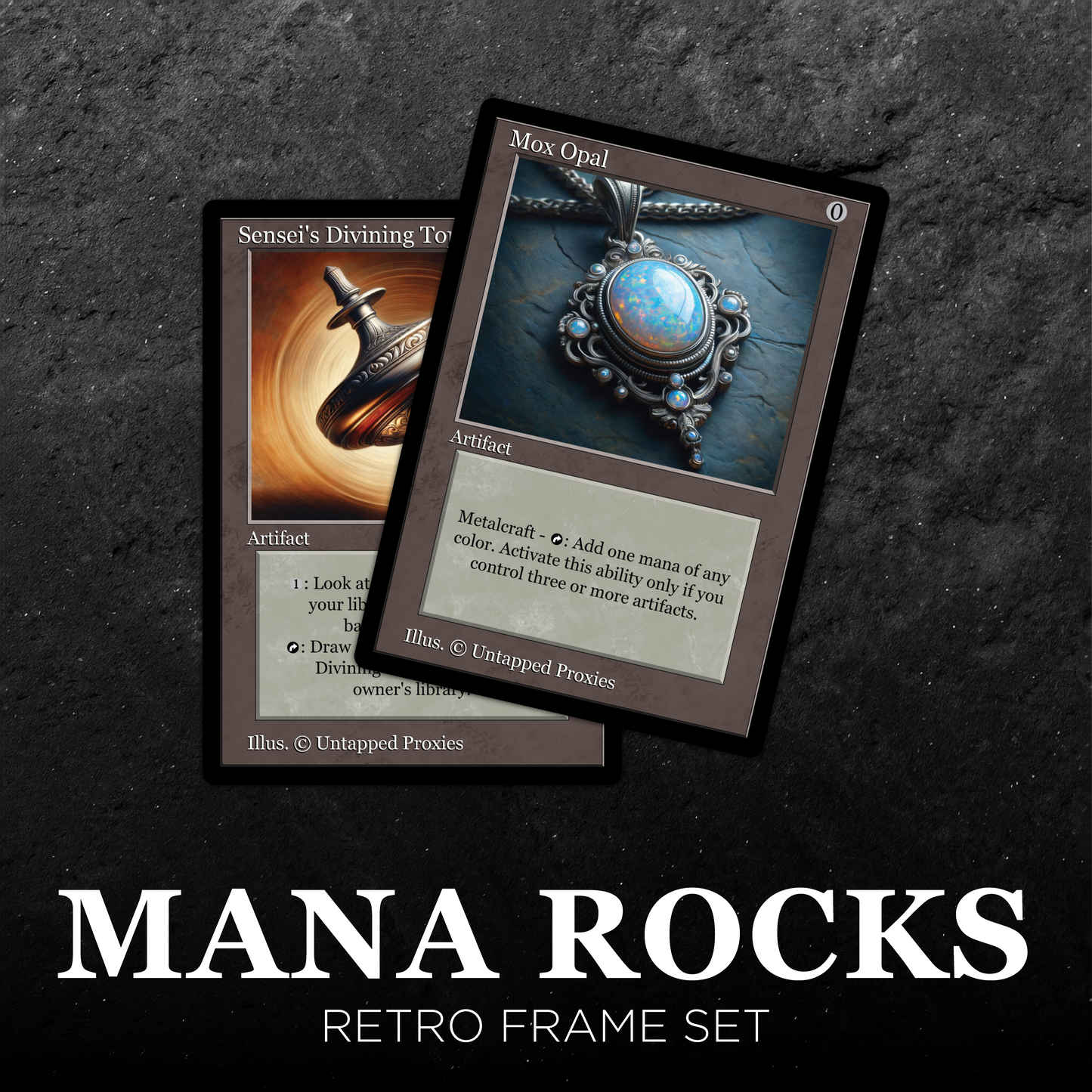 Retro Frame Mana Rocks Set