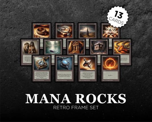 Retro Frame Mana Rocks Set