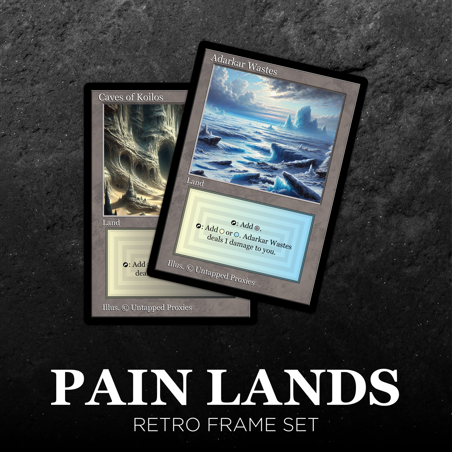 Retro Frame Pain Lands Set