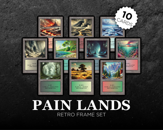 Retro Frame Pain Lands Set