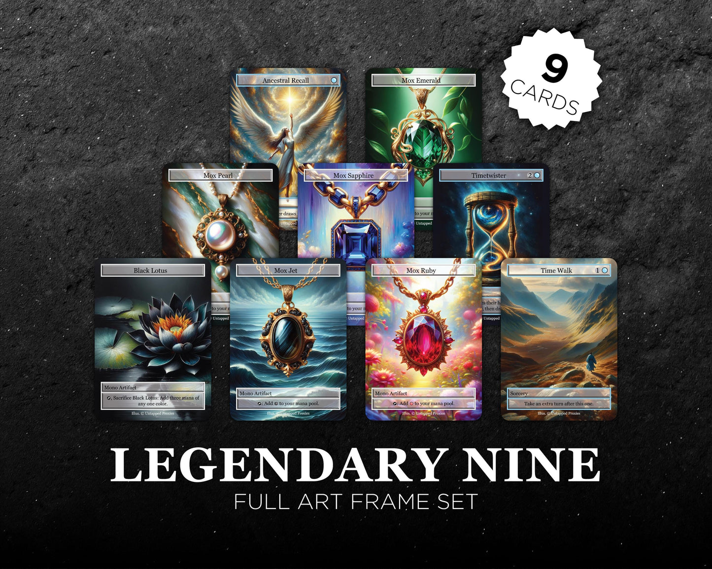 Full Art Frame Power Nine Set