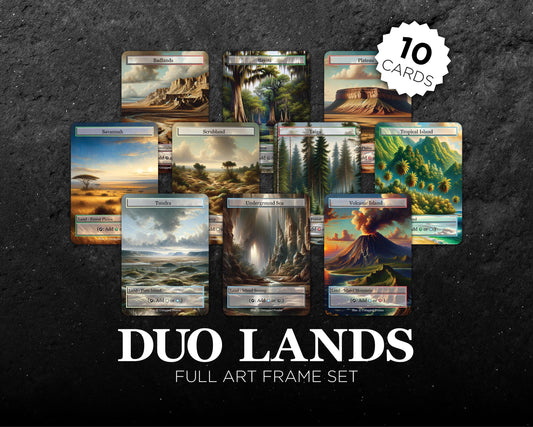 Full Art Frame Dual Lands Set